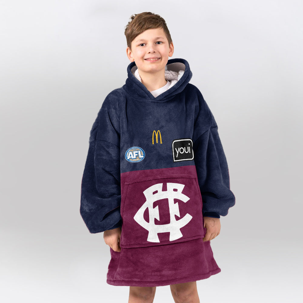Brisbane Football Unisex Blanket Hoodie