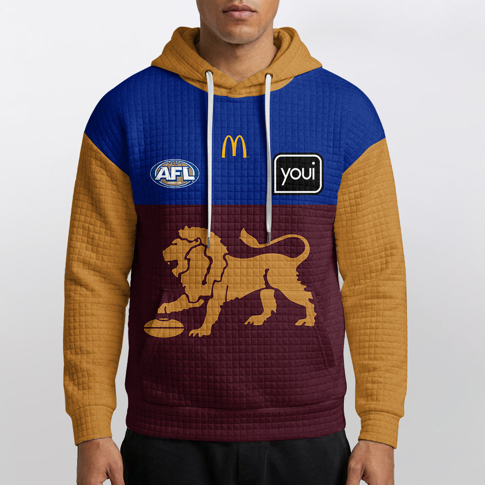 Brisbane Football Unisex Waffle Hoodie