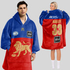 Brisbane Football Unisex Blanket Hoodie