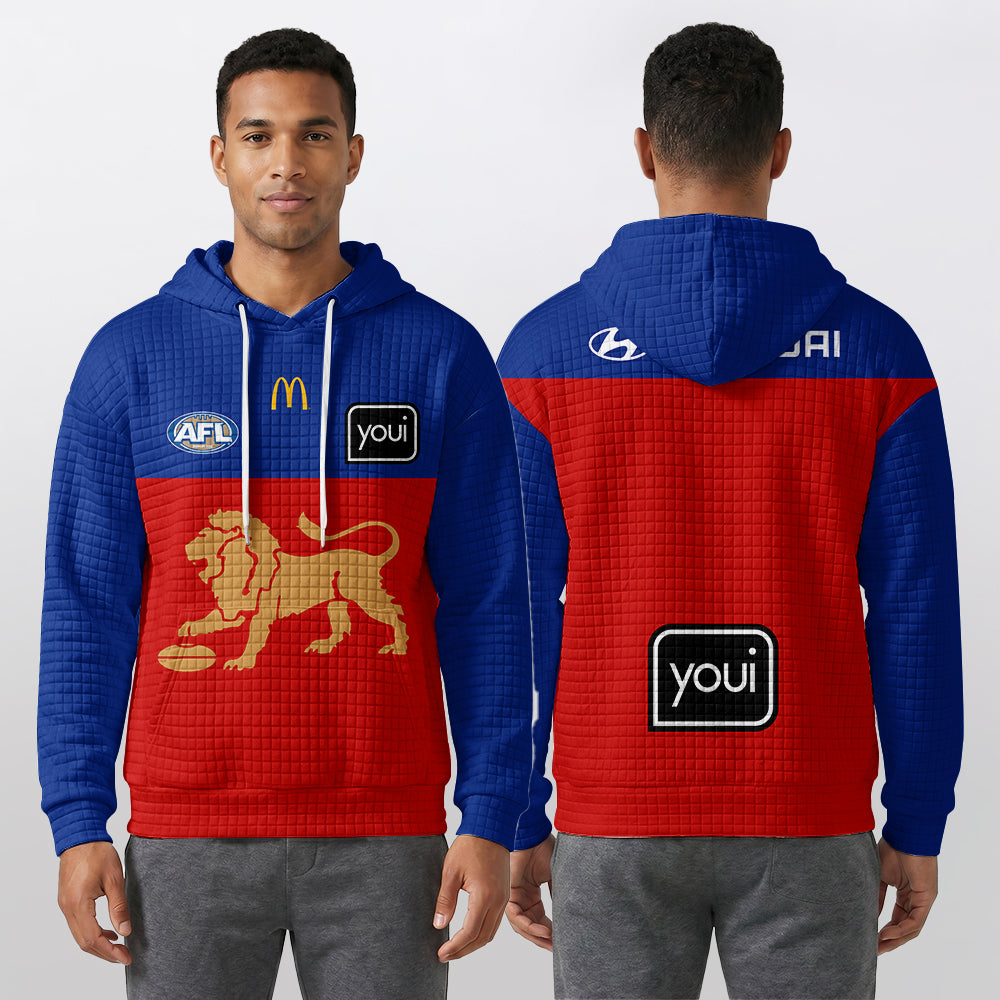 Brisbane Football Unisex Waffle Hoodie