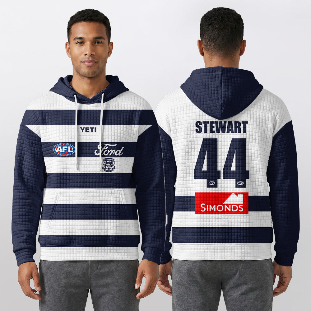 Geelong Football Unisex Waffle Hoodie
