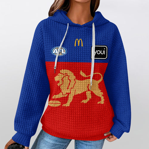 Brisbane Football Unisex Waffle Hoodie