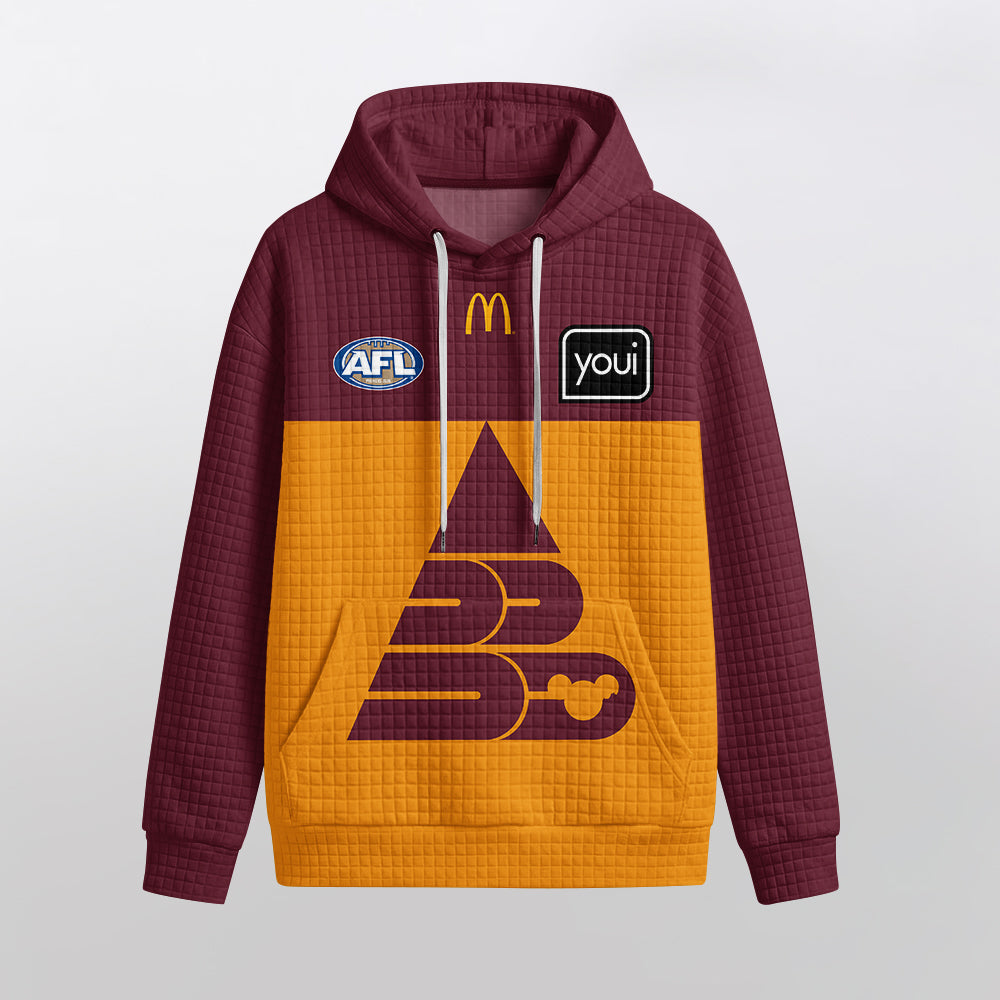 Brisbane Football Unisex Waffle Hoodie
