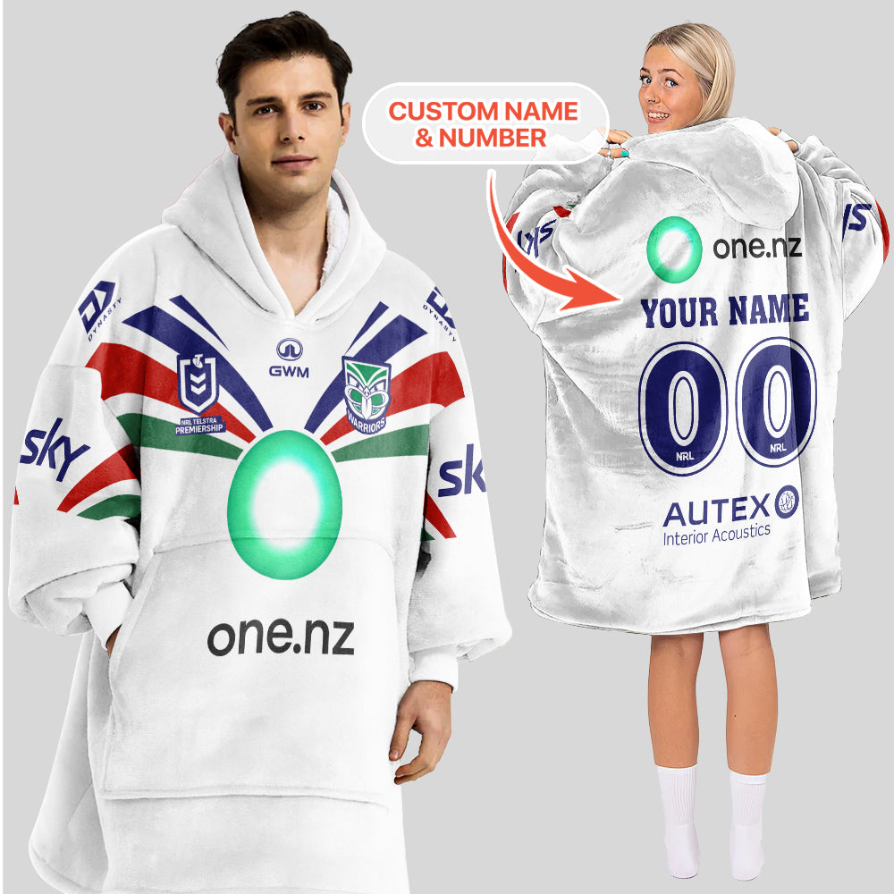 New Zealand 2026 Erin Clark 13 Away Unisex Blanket Hoodie