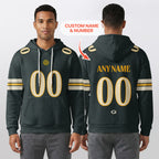 Green Bay Packers Rivalries Jordan Love 10 Football Waffle Hoodie