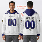 Baltimore R. Rivalries Lamar Jackson 8 Football Waffle Hoodie