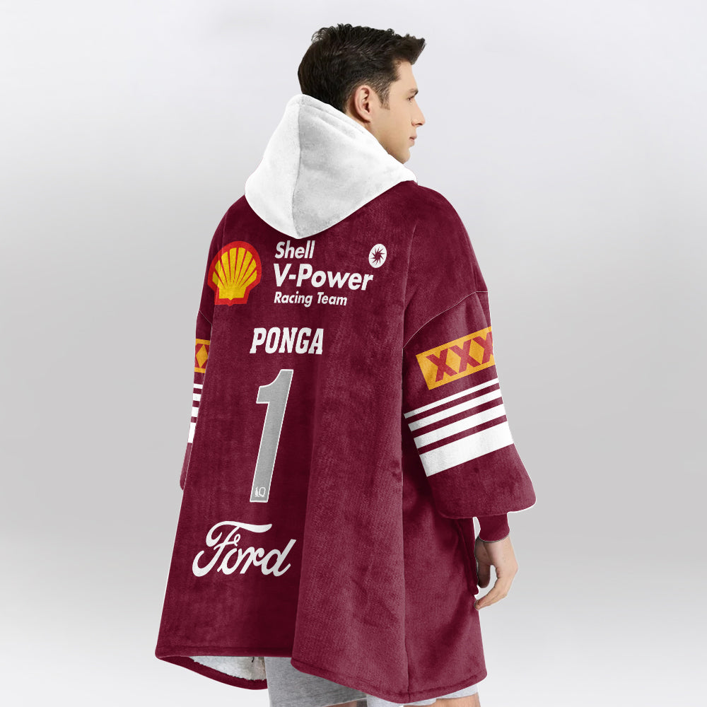 Queensland Rugby Ponga 2026 Blanket Hoodie