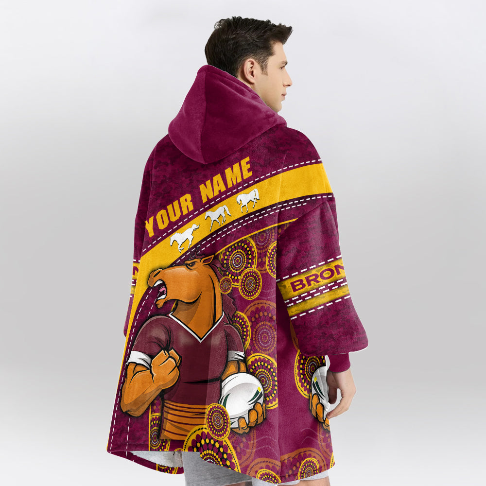 Brisbane Rugby Old School Blanket Hoodie