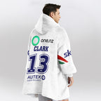 New Zealand 2026 Erin Clark 13 Away Unisex Blanket Hoodie