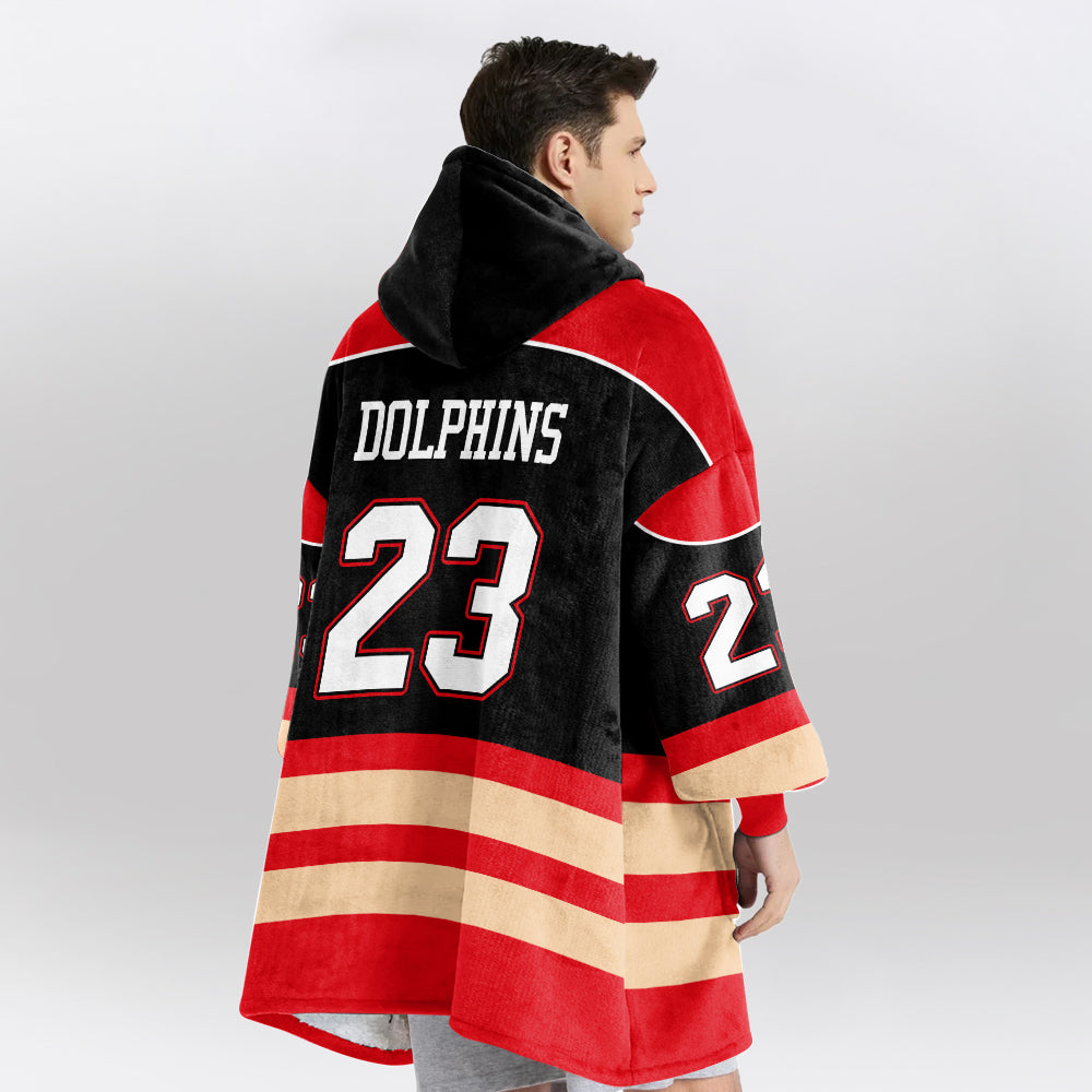 Dolphins Unisex Blanket Hoodie