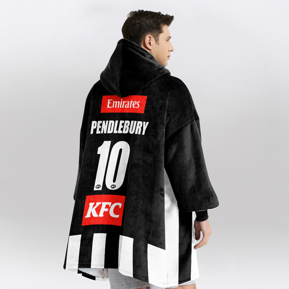 Collingwood Football 10 Pendlebury  Blanket Hoodie