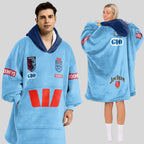 NSW Blues Rugby Blanket Hoodie