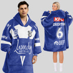 Bulldogs Rugby Crichton Unisex Blanket Hoodie