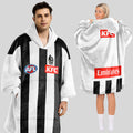 Collingwood Football Blanket Hoodie