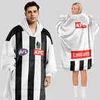 Collingwood Football Blanket Hoodie