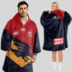 Adelaide Football 2026 Gather Round Blanket Hoodie
