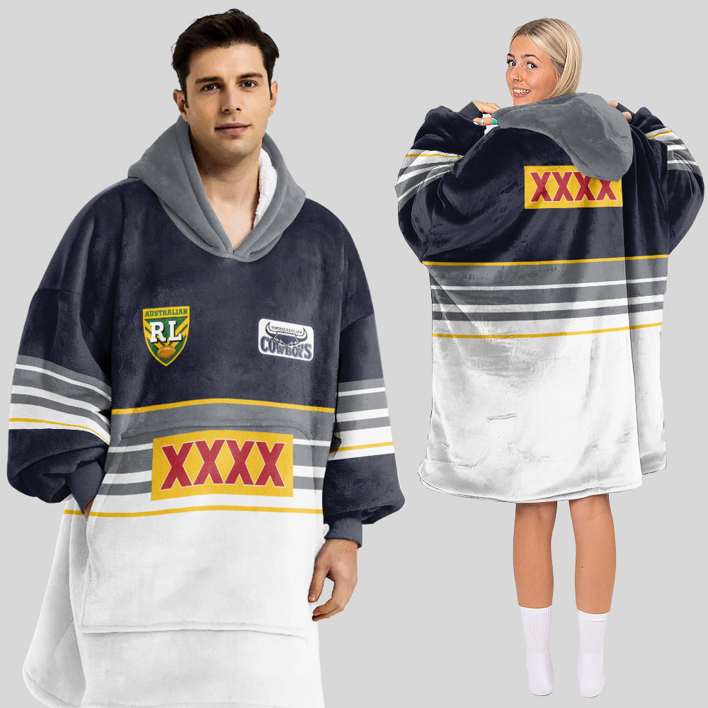 North Queensland 1995 Retro Blanket Hoodie