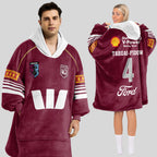Queensland Rugby 2026 Tabuai-Fidow Blanket Hoodie
