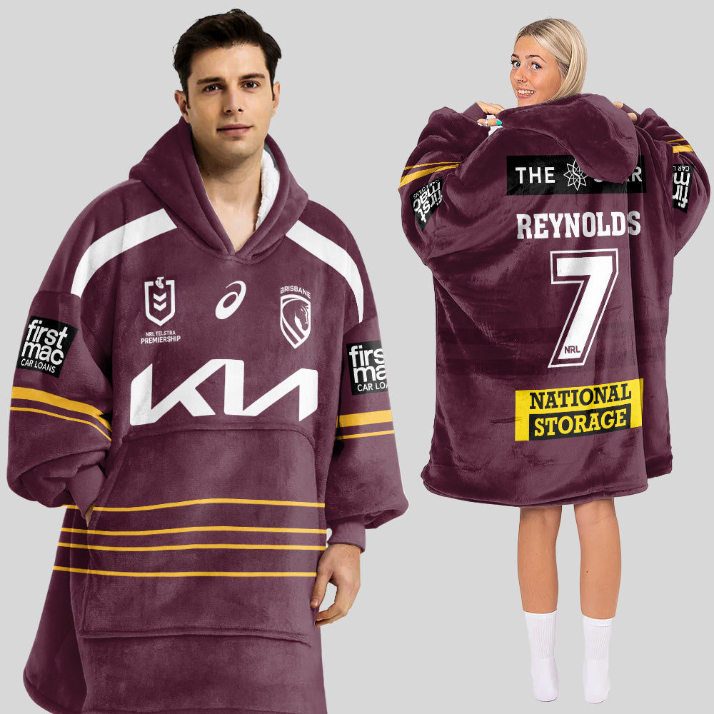 Brisbane Adam Reynolds 7 Blanket Hoodie