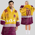 Brisbane Rugby Old School Blanket Hoodie