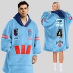 NSW Blues Rugby Blanket Hoodie