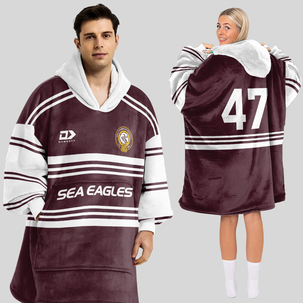 Manly Warringah Unisex Blanket Hoodie
