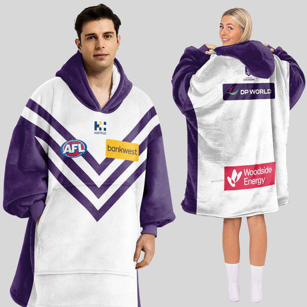 Fremantle Dockers Unisex  Blanket Hoodie