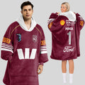 Queensland Rugby Ponga 2026 Blanket Hoodie