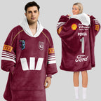Queensland Rugby Ponga 2026 Blanket Hoodie