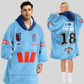 NSW Blues Rugby Blanket Hoodie