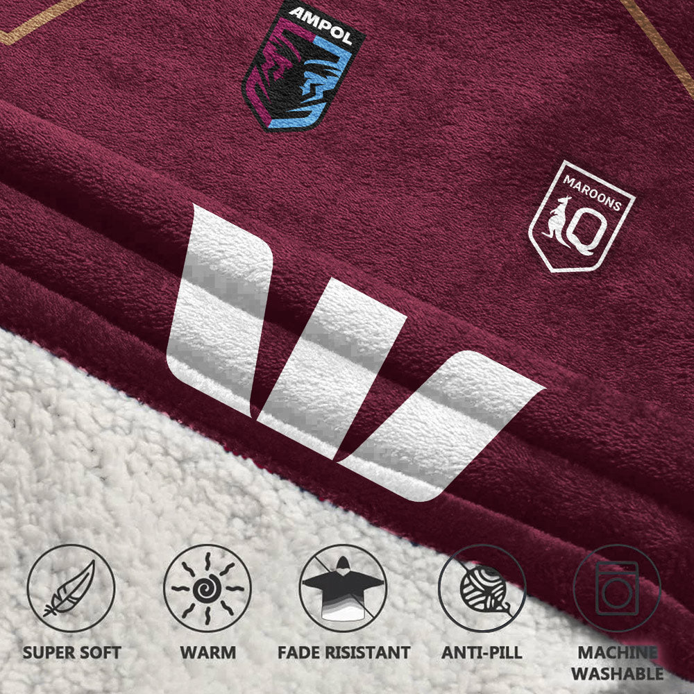 Queensland Rugby Ponga 2026 Blanket Hoodie