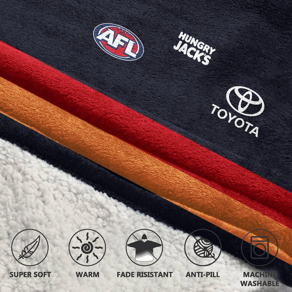 Adelaide Football 2026 Home Blanket Hoodie