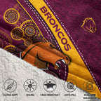 Brisbane Rugby Old School Blanket Hoodie