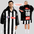 Collingwood Football Blanket Hoodie
