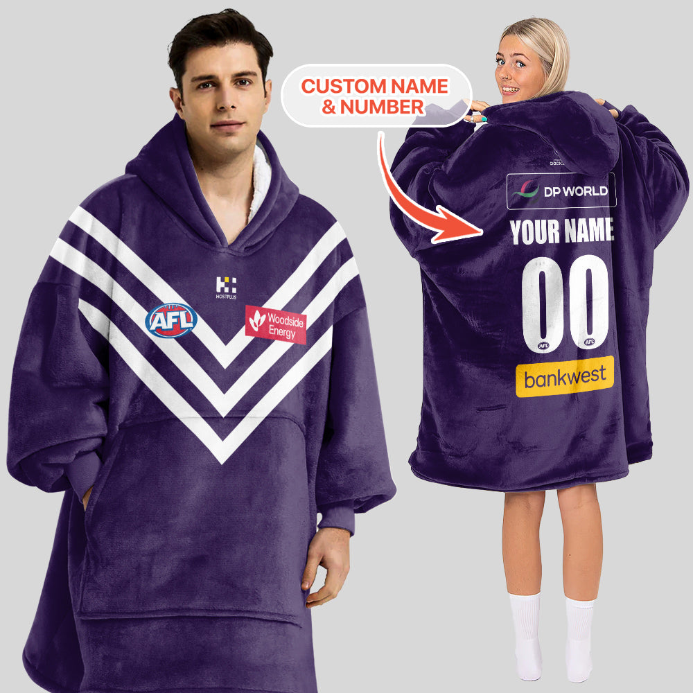 Fremantle Dockers Unisex  Blanket Hoodie