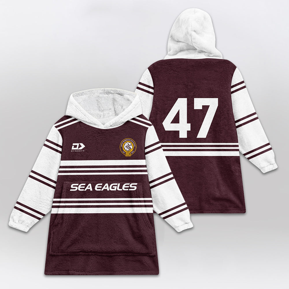 Manly Warringah Unisex Blanket Hoodie