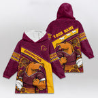 Brisbane Rugby Old School Blanket Hoodie