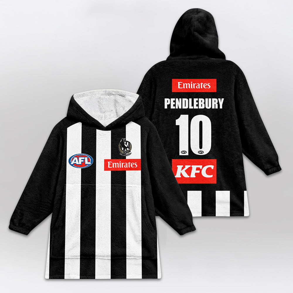 Collingwood Football 10 Pendlebury  Blanket Hoodie