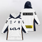 Brisbane Unisex White Blanket Hoodie