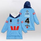 NSW Blues Rugby Blanket Hoodie