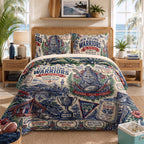 Warriors Bedding Set With Pillowcases