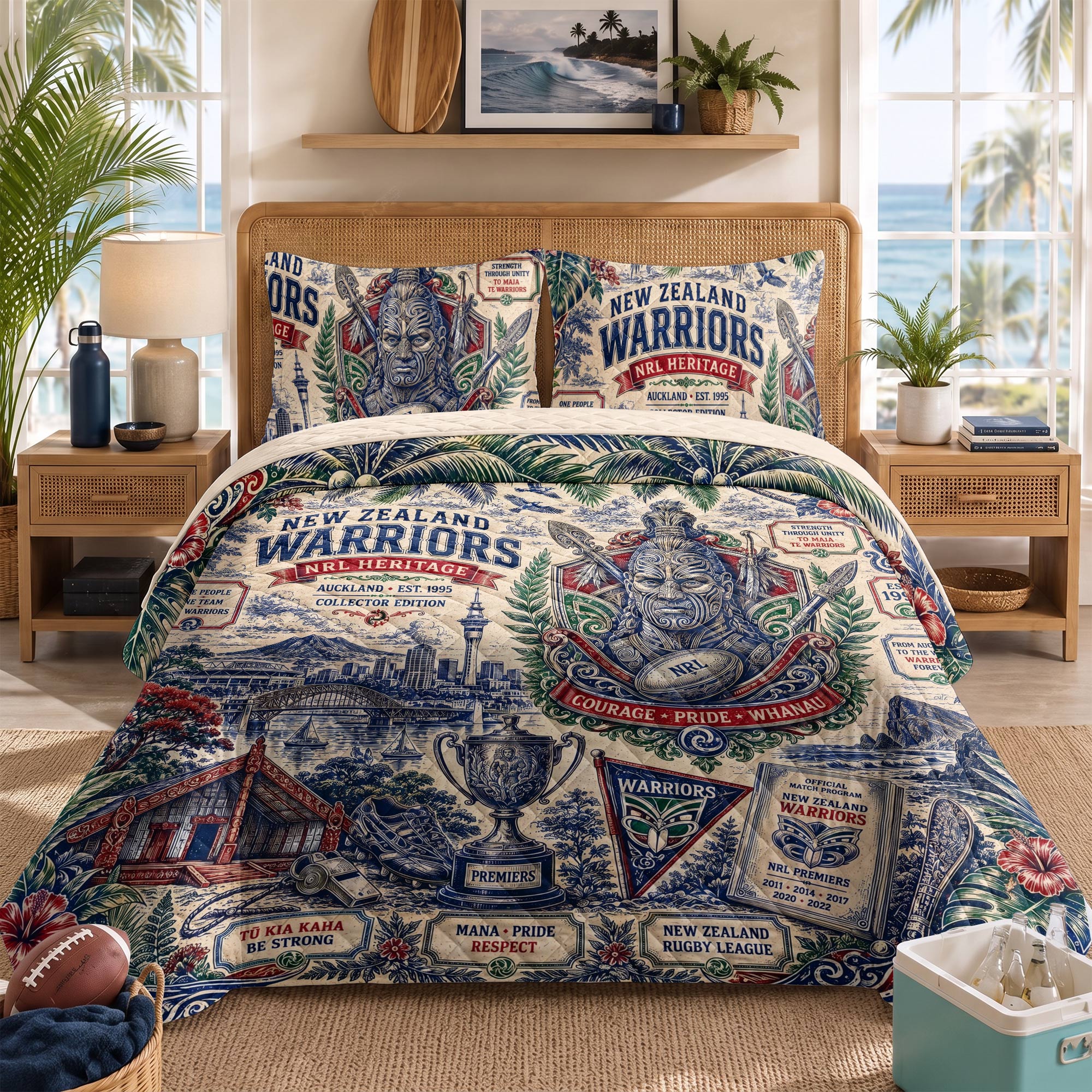 Warriors Bedding Set With Pillowcases