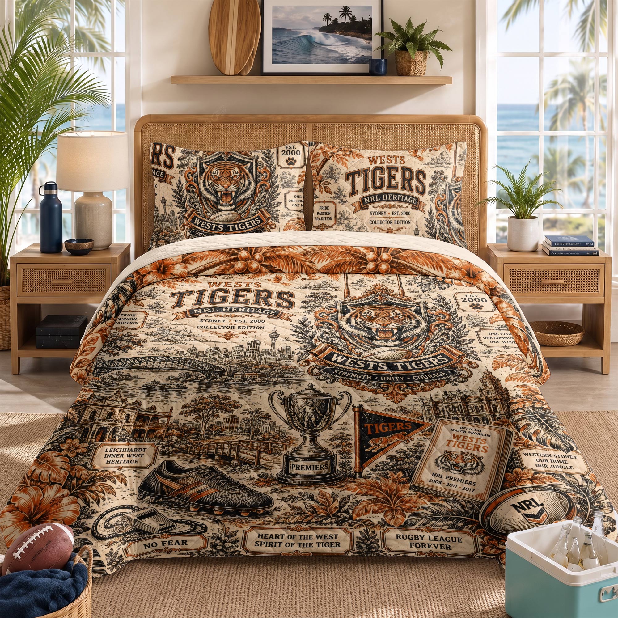 Tigers Bedding Set With Pillowcases