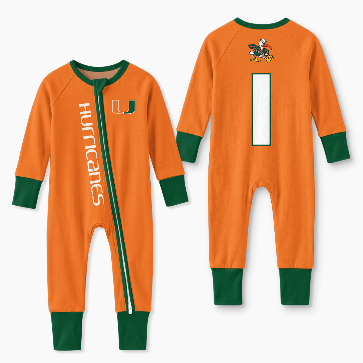 Miami Hurricanes Football!! Inspired Bamboo Convertible Zippy