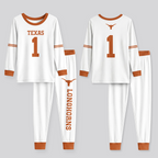 Texas Longhorns Football!! Inspired Bamboo Two Piece Long Sleeve Pajama Set