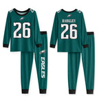 Eagles Football Barkley 26! Inspired Bamboo Two Piece Long Sleeve Pajama Set