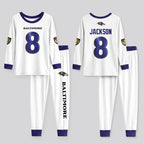 Baltimore RV Football JS 8! Inspired Bamboo Two Piece Long Sleeve Pajama Set