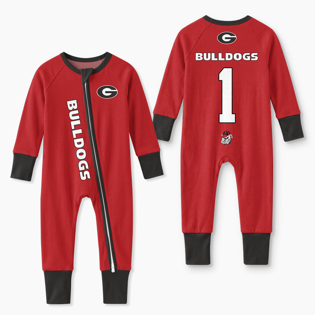 Georgia Bulldogs Football! Inspired Bamboo Convertible Zippy For Kid