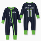 Seahawks Football! Inspired Bamboo Two Piece Long Sleeve Pajama Set