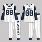 Dallas C. Football CDLamb 88! Inspired Bamboo Two Piece Long Sleeve Pajama Set